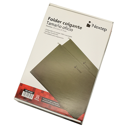 Folder Colgante Economico Nextep Oficio Color Verde Tradicional c/25