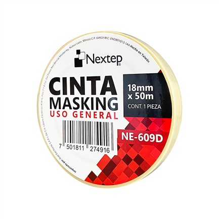 Cinta Nextep Masking Uso General 18 mm x 50 mts