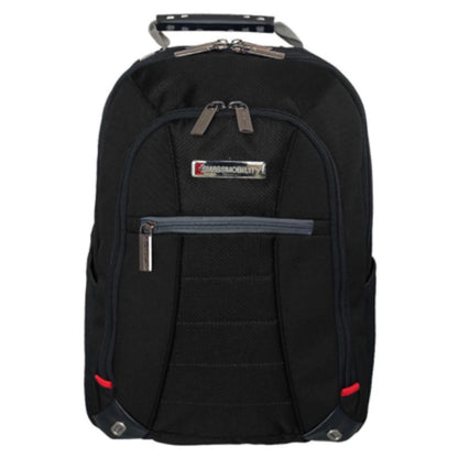 Mochila Swissmobility OLTEN 17 3 cierres principales y bolsillo frontal porta botellas color negro