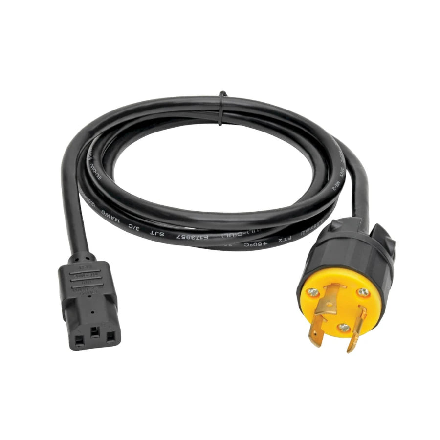 Cable Tripp Lite Computer Power Cord NEMA L6-20P to C13 Heavy-Duty 15A 125V 14 AWG 6 ft 1.83m Black