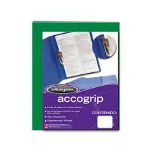 Carpeta Acco Grip Np 4781 Carta Verde Obscuro C/4