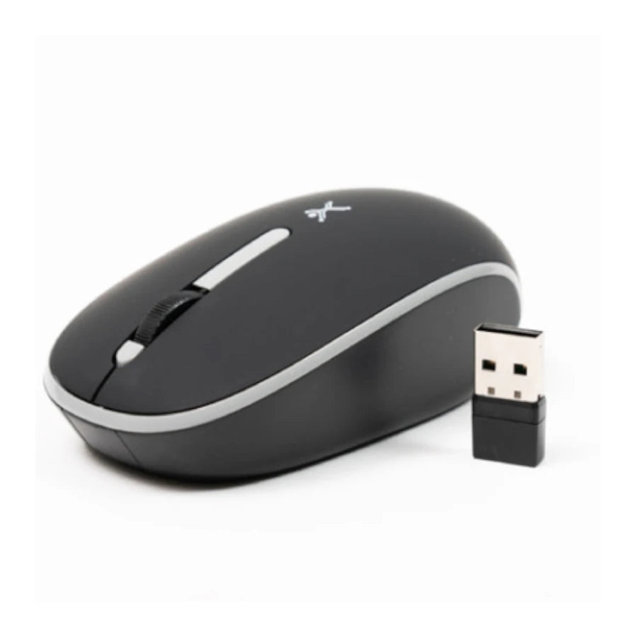 Mouse Recargable Perfect Choice  2.4ghz+Bt Clic Silencioso Colori - Negro