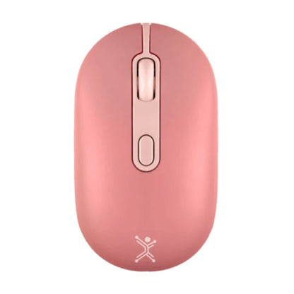 Mouse Recargable Perfect Choice 2.4ghz+Bt Clic Silencioso Colori - Rosa
