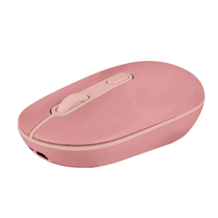 Mouse Recargable Perfect Choice 2.4ghz+Bt Clic Silencioso Colori - Rosa