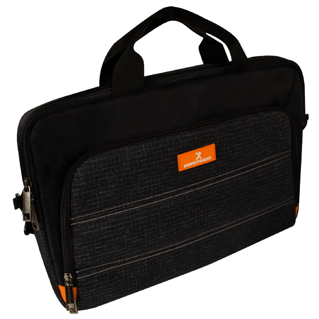 Portafolio Perfect Choice Glitch para Laptop 15.6" Color Negro