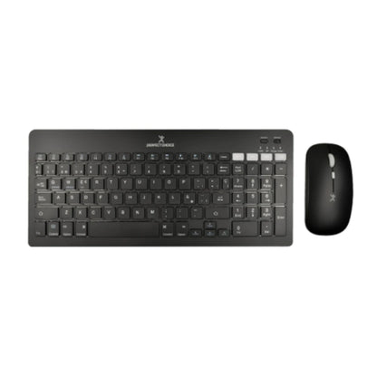 Kit Perfect Choice Teclado+Ratón 2.4Ghz+Bluetooth Recargable USB-C/USB-A Zebrary Negro