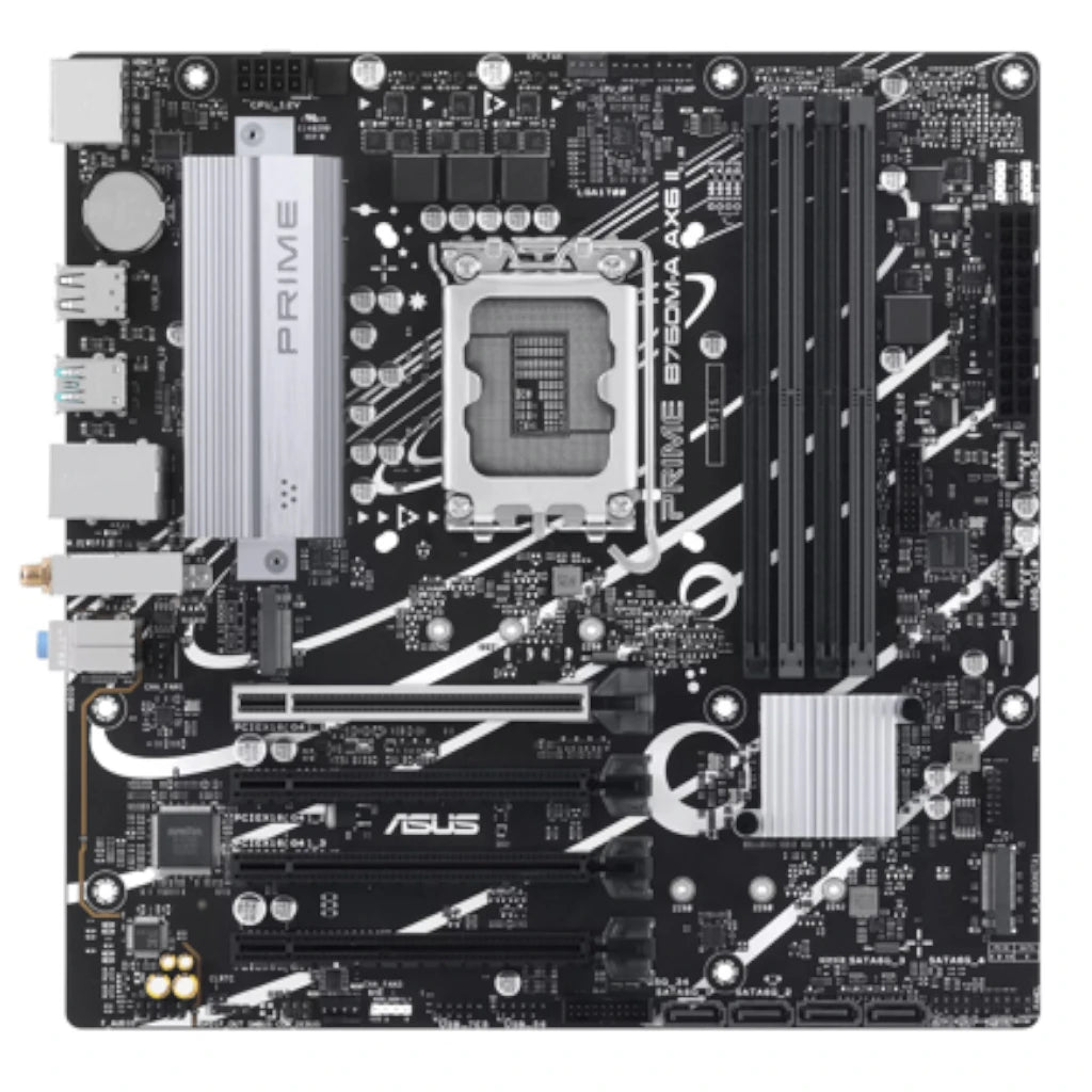 Tarjeta Madre ASUS PRIME B760M-A AX6 II S-1700 4xDDR5 HDMI DisplayPort Micro ATX