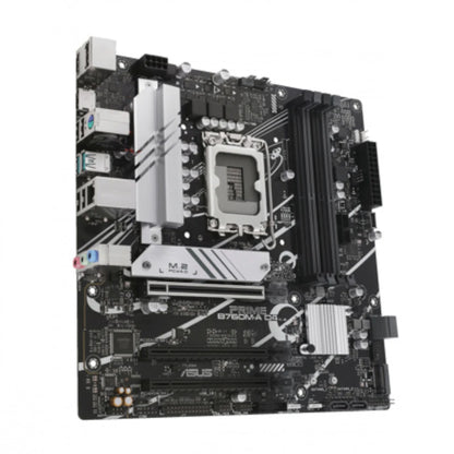 Tarjeta Madre Asus PRIME B760M-A D4 4xDDR4 128GB 5333Mhz M.2 PCIe 4.0 HDMI DP S 1700 12th 13th 14th Gen mATX