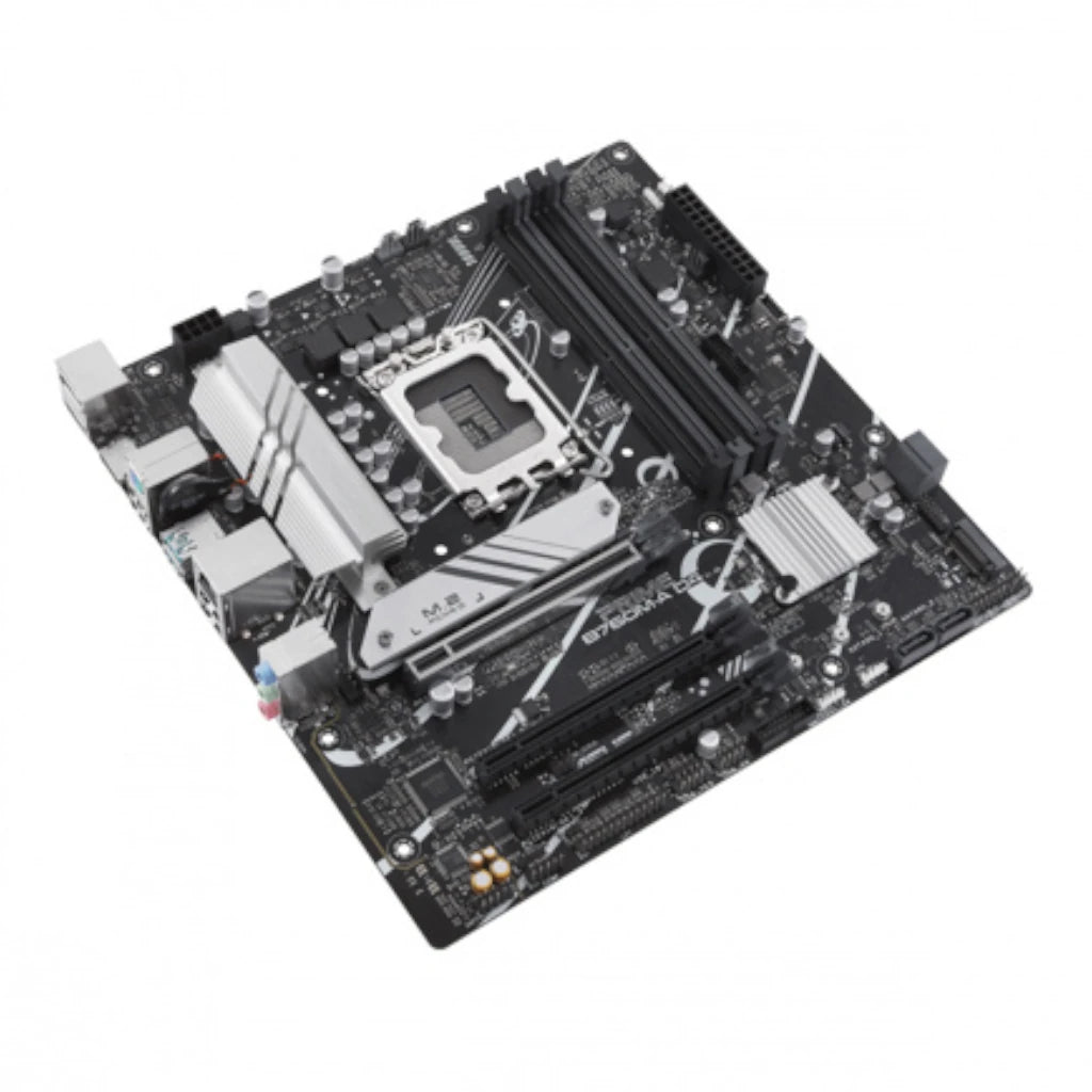 Tarjeta Madre Asus PRIME B760M-A D4 4xDDR4 128GB 5333Mhz M.2 PCIe 4.0 HDMI DP S 1700 12th 13th 14th Gen mATX
