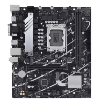 Tarjeta Madre Asus PRIME B760M-K D4 2xDDR4 64GB 5333Mhz PCIe 4.0 M.2 1xHDMI 1xVGA S 1700 13th Gen mATX