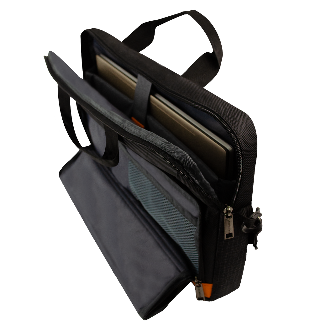 Portafolio Perfect Choice Glitch para Laptop 15.6" Color Negro