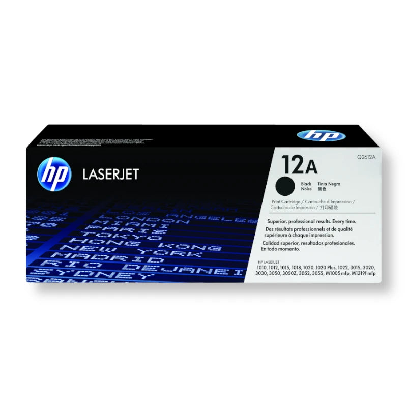 Tóner HP LaserJet 12A Negro Original (Q2612A)