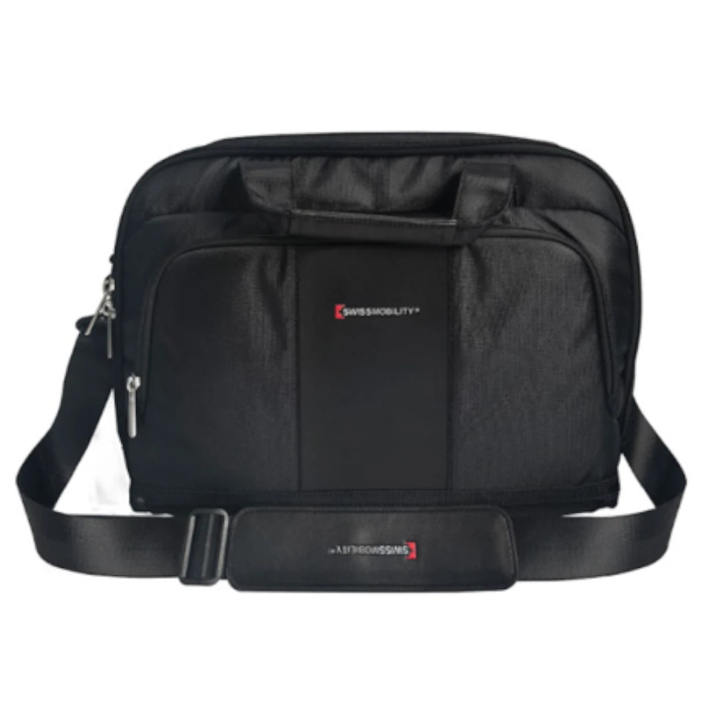 Maletín Swissmobility 17 3 cierres lapicera incluida color negro