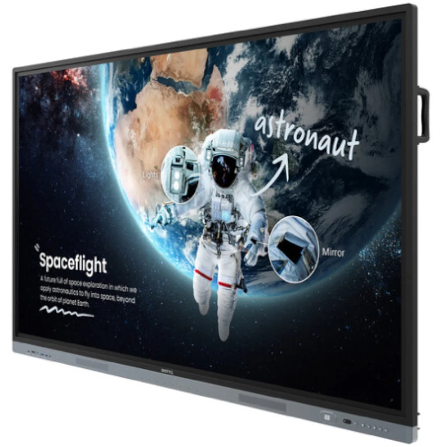 Pantalla BenQ RM7504 Interactiva IR Anti-Germenes 75" 4K UHD 3840x2160 50 Puntos Touch Android 13