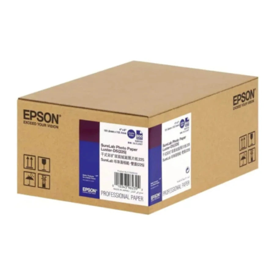Papel Copiadora Epson SureLAb Paper Luster 225 DS 4X6 800 Hojas