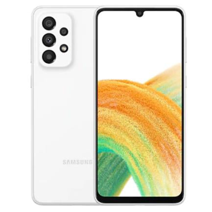 Smartphone Samsung(D90)Galaxy A33 5G 6.4" 128GB/6GB Cámara 48MP+8MP+5MP+2MP/13MP Octacore Android 11 Color Blanco