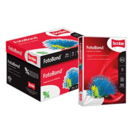 Papel Cortado Scribe Fotobond Doble Carta 95% de Blancura 75gr Caja C/2500 HojasPapel Cortado Scribe Fotobond Doble Carta 95% de Blancura 75gr Caja C/2500 Hojas