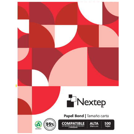 Papel Cortado Nextep Copy Tamaño Carta 95% Blancura 75gr Caja c/5000 hojas