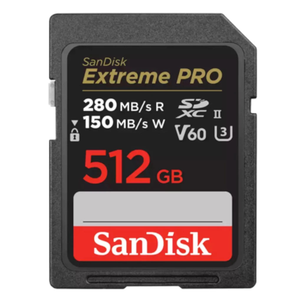 Tarjeta de Memoria SanDisk Extreme Pro SDXC UHS-II de 512 GB C10 U3 V60 6K 4K UHD Tarjeta SD