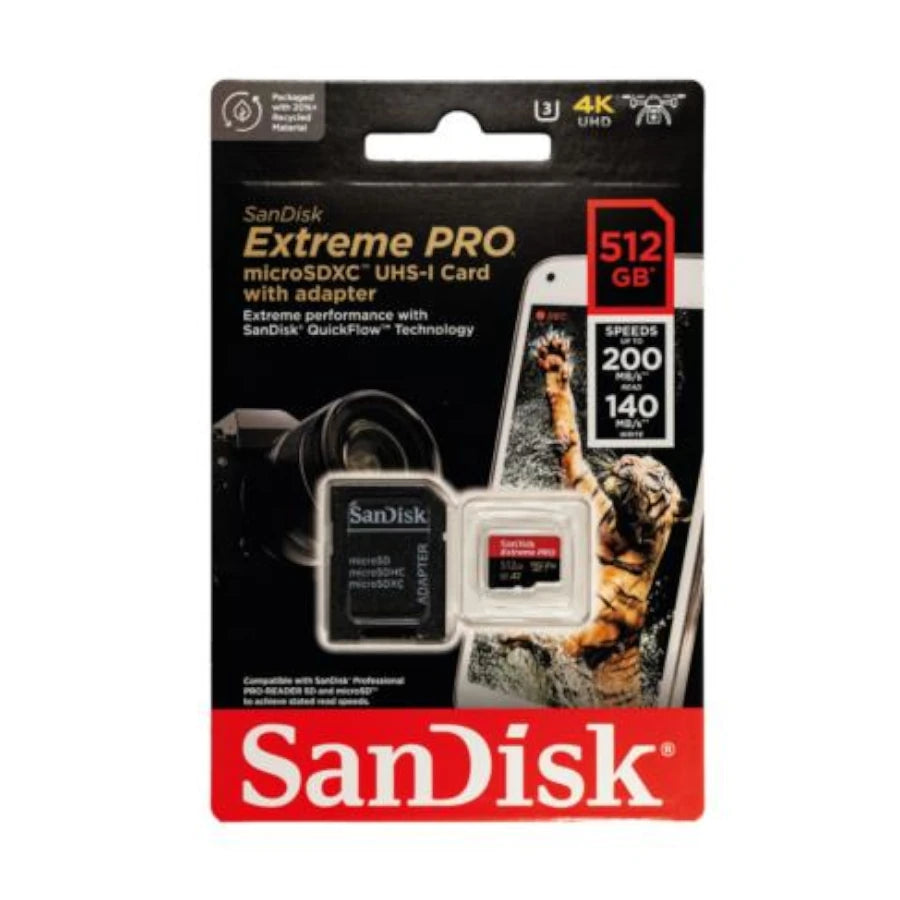 Tarjeta SanDisk Extreme PRO microSDXC UHS-I Capacidad 512GB
