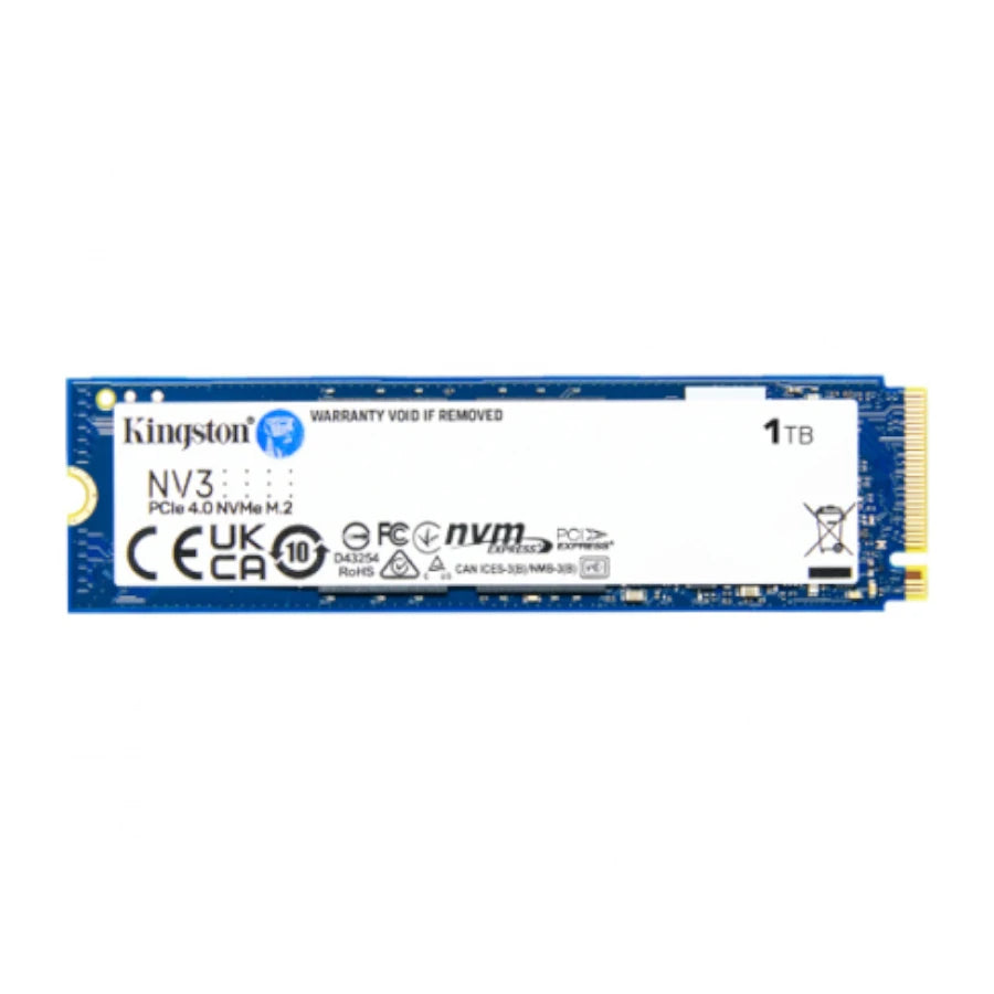 Unidad de Estado Solido SSD Kingston 1 TB SNV3S NVMe PCI Express 4.0 M.2