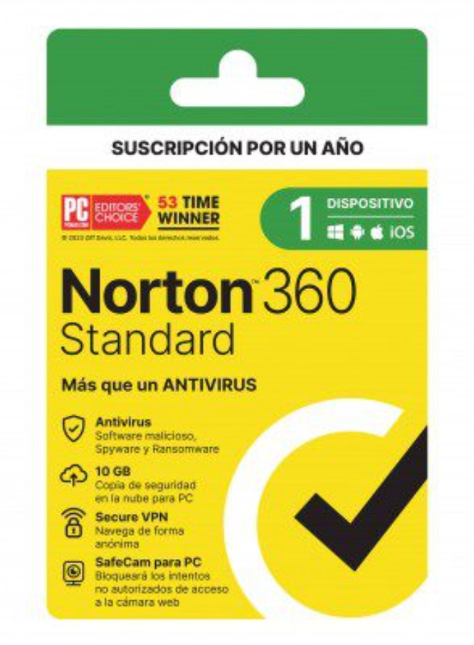 Licencia Norton 360 Stanrdard 1D 1A 21443411
