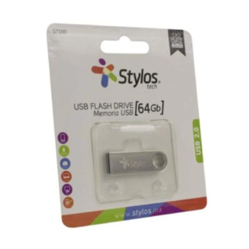 Memoria USB Stylos ST100 64GB Conexion Tipo A 2.0