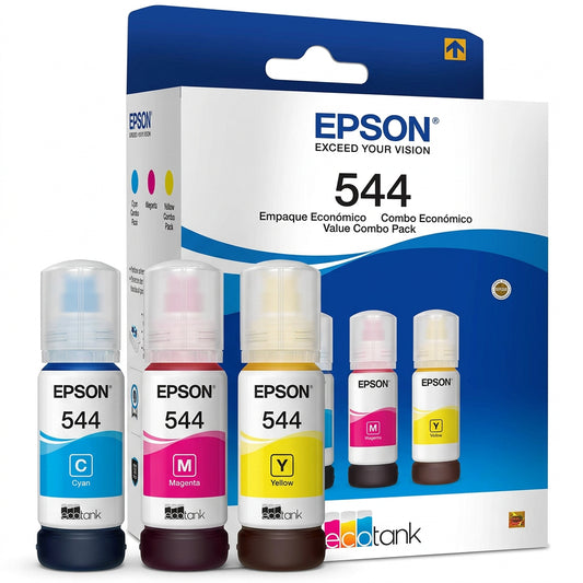 Tinta Epson T544 Pack 3 Pzas Colores Cian/Magenta/Amarillo
