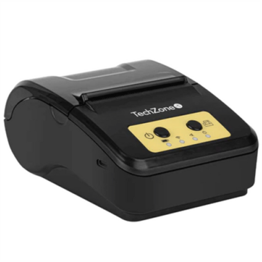 Impresora POS TechZone Térmica Portatil Batería Recargable 80mm/s 203dpi Interfaz USB/BT