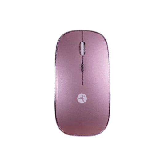 Mouse Techzone Recargable Rosa Con Nano Receptor Tipo C Y Usb A Mouse Pad Incluído Techzone Dpi 1000/1200/1600