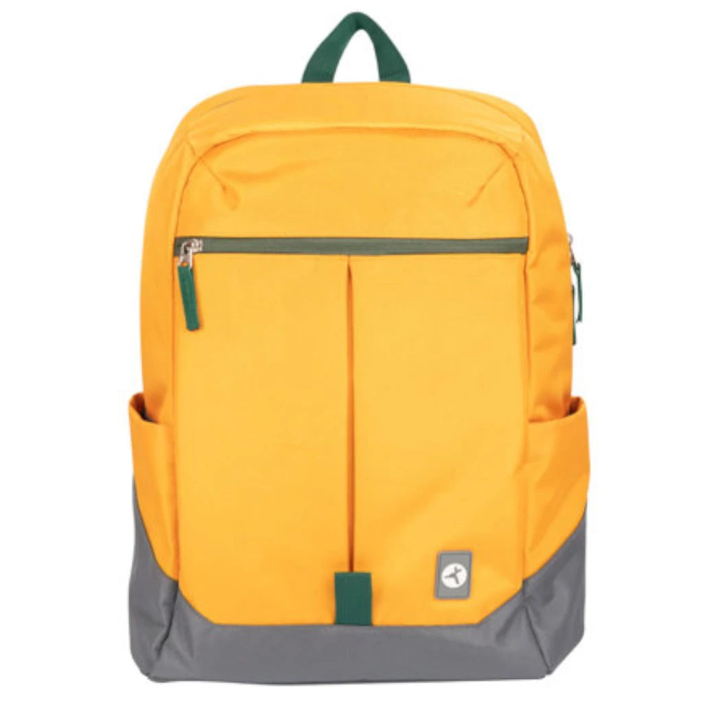 Rainbow Mochila Amarilla y funcional con diseño vibrante compartimientos acolchados para laptop y tablet