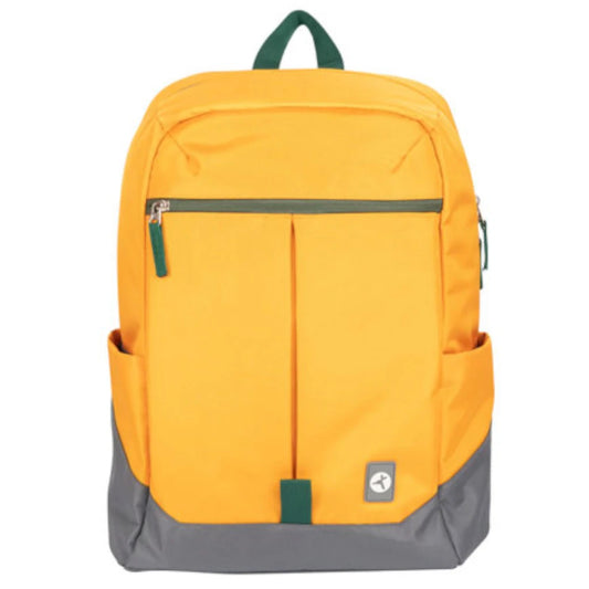 Rainbow Mochila Amarilla y funcional con diseño vibrante compartimientos acolchados para laptop y tablet