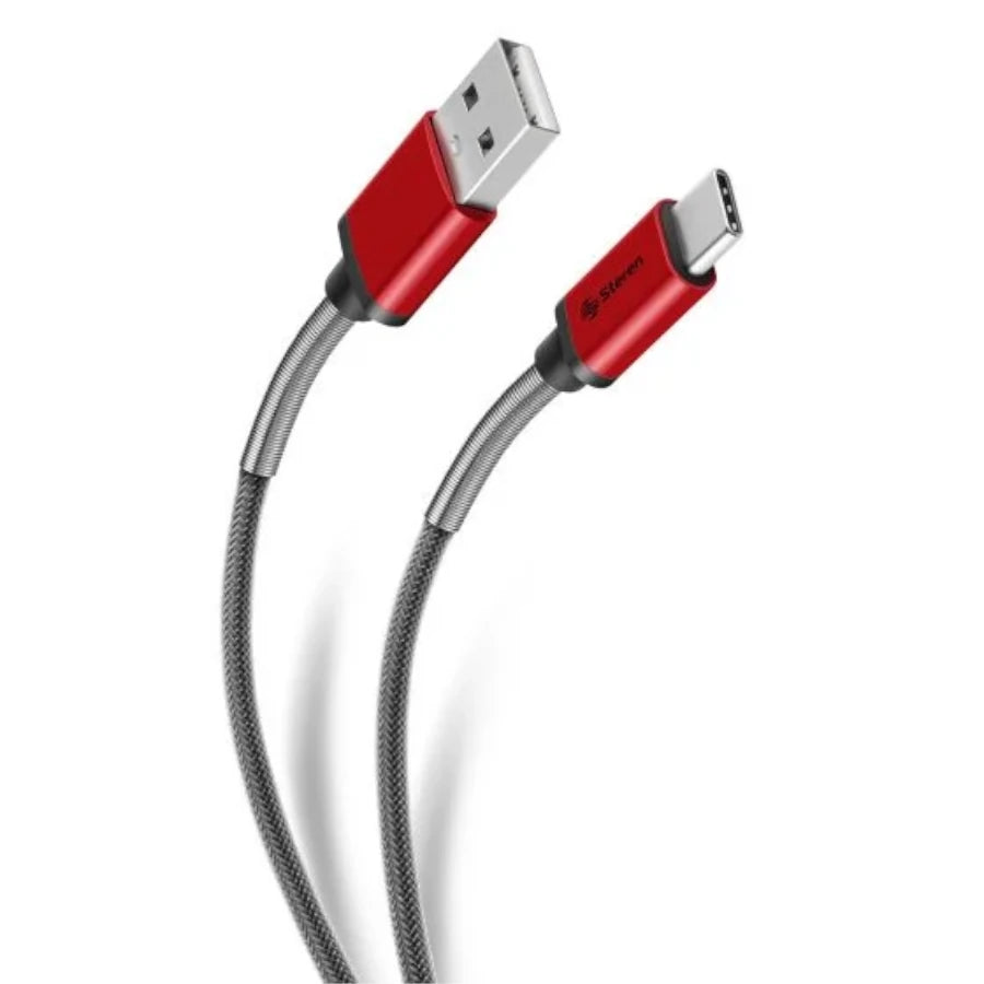 Cable Steren Usb A A Usb C Reforzado 12m