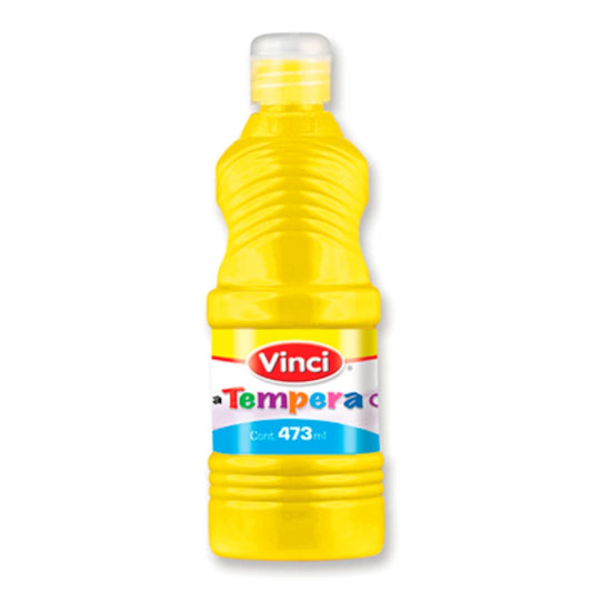 Pintura tempera vinci 473 ml amarillo fluorescente