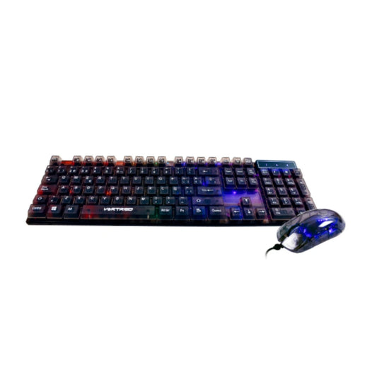 Kit Perfect Choice Gamer Transparente Teclado + Mouse Helumo