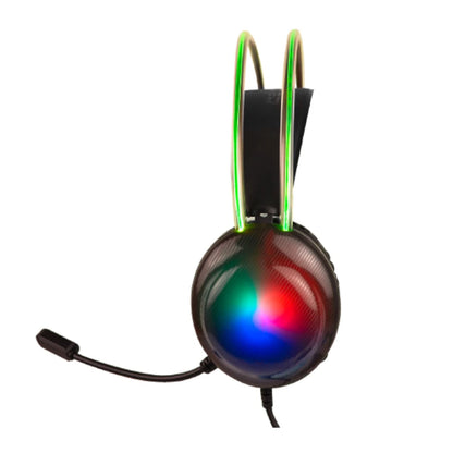 Diadema Perfect Choice Gamer Transparente Rgb Helumo