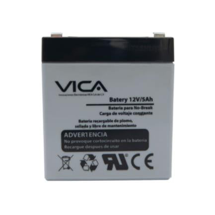 Batería Vica Reemplazo 12V/5Ah Ácido/Plomo Libre Mantenimiento