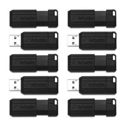 Memoria Flash VERBATIM USB PinStripe 32 GB (Paq 10 piezas)