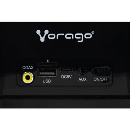 Barra De Sonido Portatil Vorago Bsp-450 Bt/Tf/Aux 3.5mm/Usb/Coaxial Rgb Tipoc 2x5w Rms Control Remoto