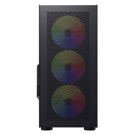 Gabinete Game Factor CSG800 ATX Vidrio Templado Interacción Lateral con RGB USB 2.0/3.0 Color Negro