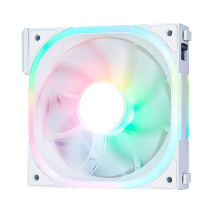 Kit Ventiladores Vorago Modulares Game Factor Fkg500 3 Fans 120mm 58 Cfm Rgb Control Remoto Blanco