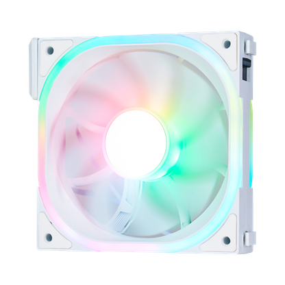 Kit Ventiladores Vorago Modulares Game Factor Fkg500 3 Fans 120mm 58 Cfm Rgb Control Remoto Blanco