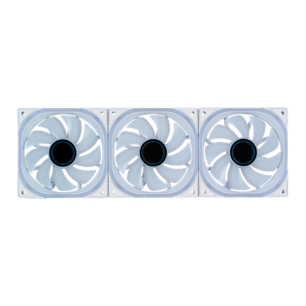 Kit Ventiladores Vorago Modulares Game Factor Fkg500 3 Fans 120mm 58 Cfm Rgb Control Remoto Blanco