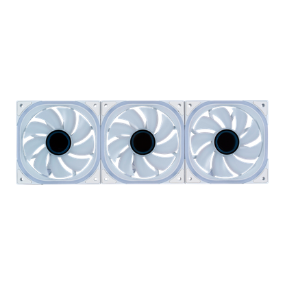 Kit Ventiladores Vorago Modulares Game Factor Fkg500 3 Fans 120mm 58 Cfm Rgb Control Remoto Blanco