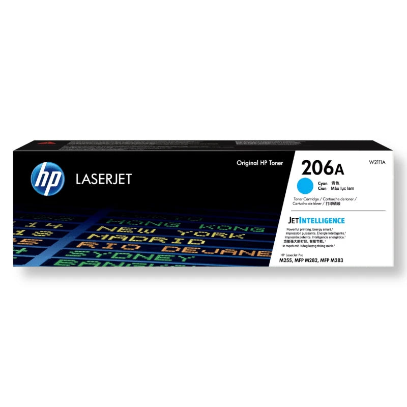 Tóner Original HP 206A Color Cian capacidad estándar 1,250 Páginas.