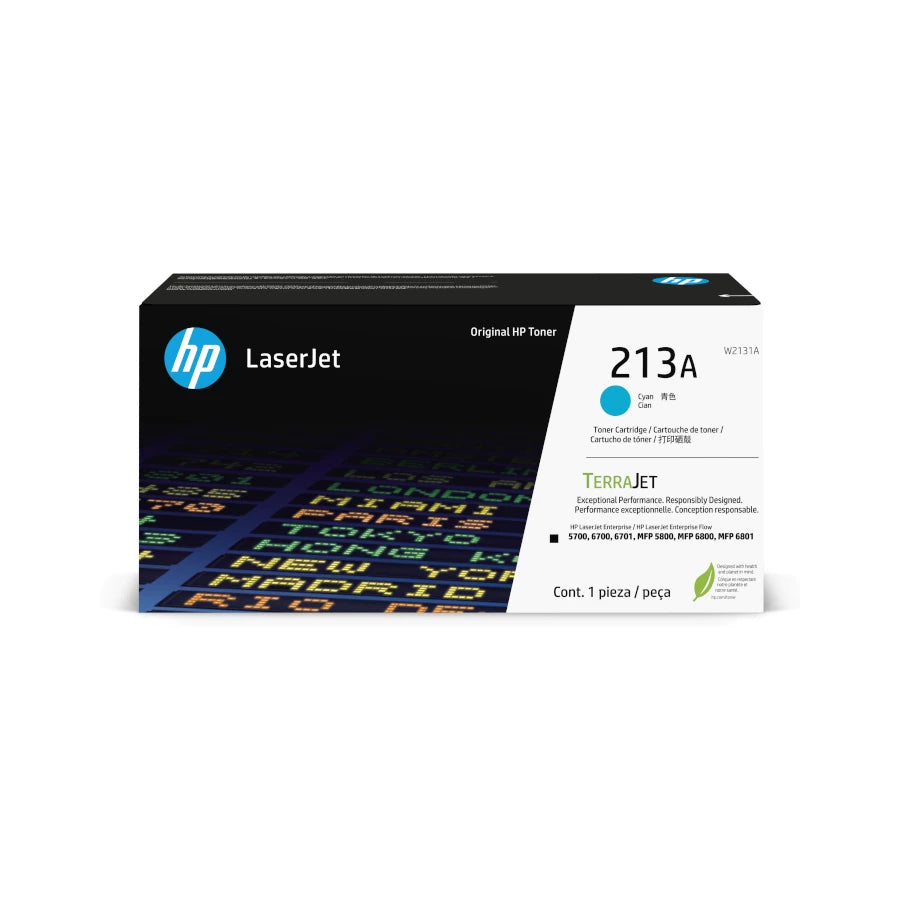 Imagen HP Cartucho de tóner Original LaserJet 213A cian