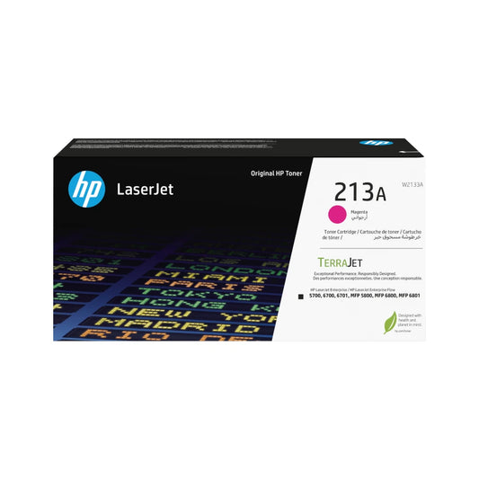 Imagen HP Cartucho de tóner Original LaserJet 213A magenta