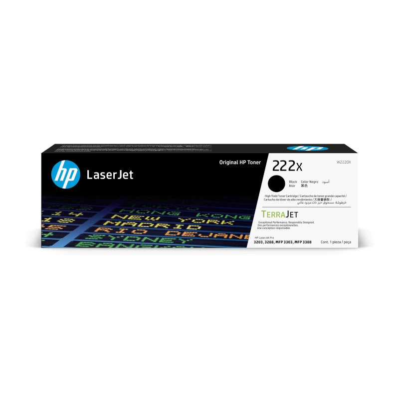 Toner HP LaserJet 222X Negro