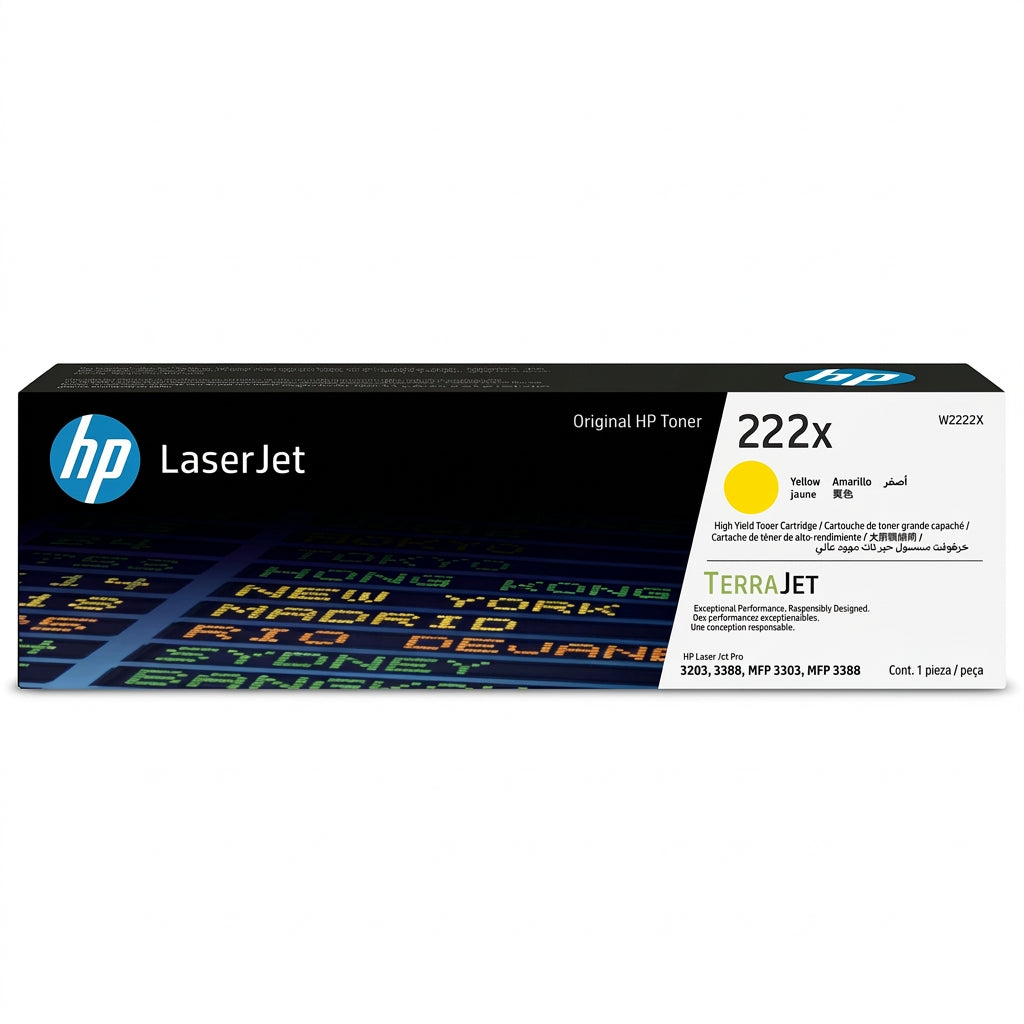 Toner HP LaserJet 222X Amarillo