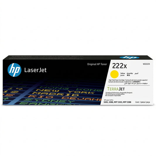 Toner HP LaserJet 222X Amarillo